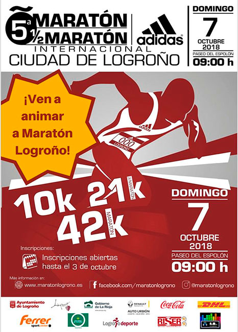 Entretenimiento congelado dedo V Maratón y Media Maratón Internacional Adidas Ciudad de Logroño - Correr  en La Rioja